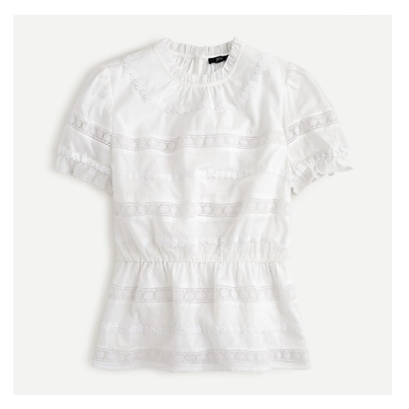 NWT J. Crew peplum top. Size M - Picture 1 of 6